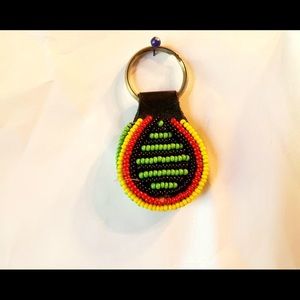 COPY - Beaded key chain is hand made by a tribe i…